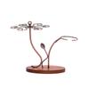 2-in-1 Red Wine Glass Rack & Wine Decanter Vintage Bronze 6 Wine Glasses Stemware Storage Display
