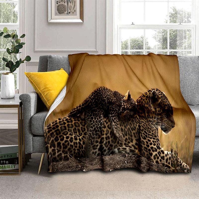 Одеяло с рисунком зверя, леопарда, гепарда, мягкое одеяло для дома, спальни, кровати, дивана, пикника, путешествия, офиса, одеяло, детское одеяло
