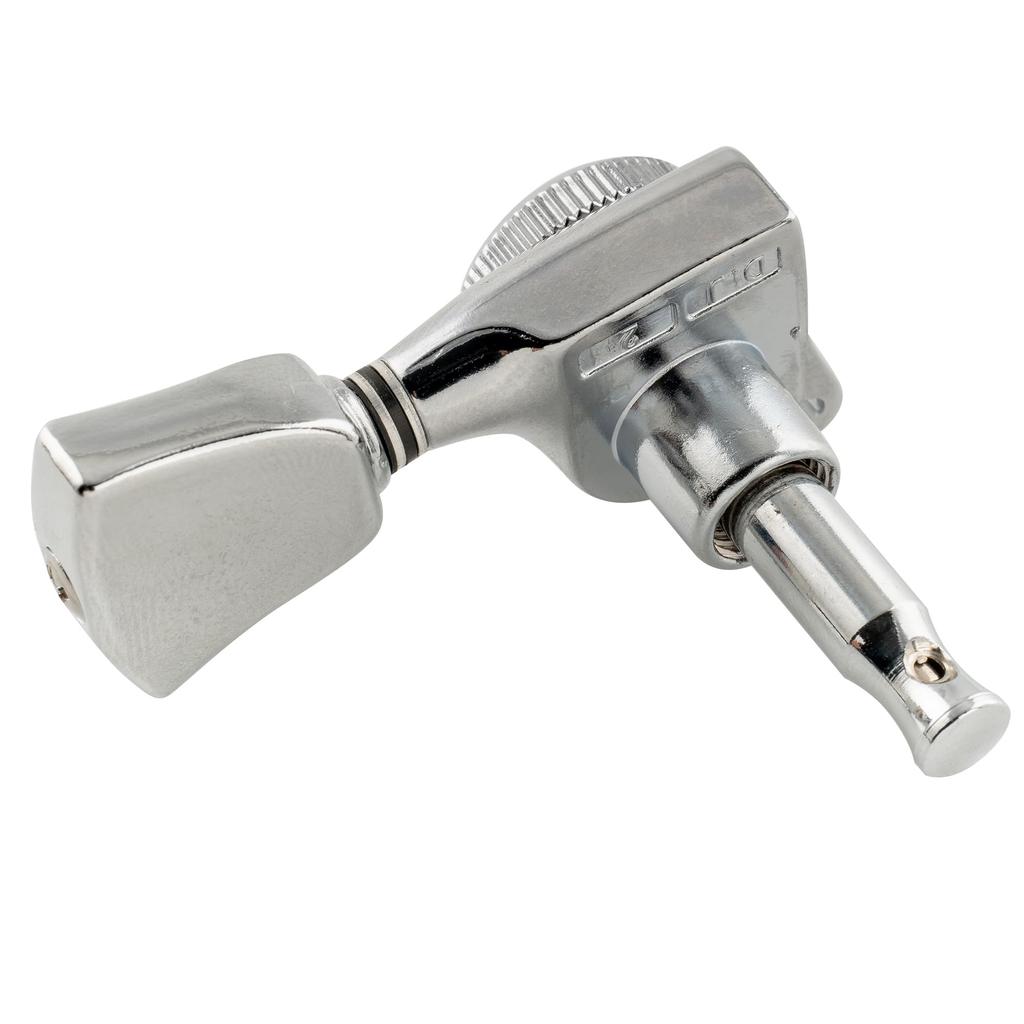 Musiclily Pro L3R3 Locking Tuners for Electric and Acoustic Guitars with Chrome Keystone Buttons