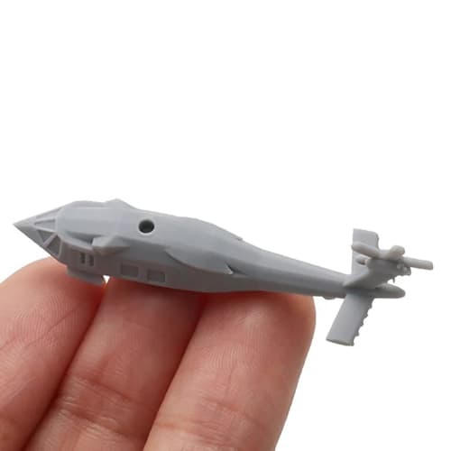 5-Pack RUH-60 Black Hawk Stealth Helicopter Model Resin Assembly 1/2000-1/350 Scale Transport Military Model (1/700 (27mm))