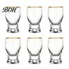 Classic Curved Drinking Glasses Mini Snifter Glass with Ergonomic Weighted Base, Crystal Clear Tasting Elegant Party Glassware Glasses, Comfortable