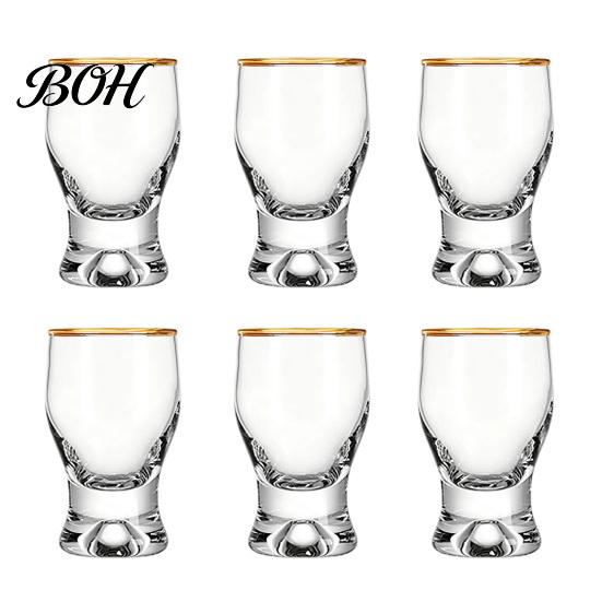 Classic Curved Drinking Glasses Mini Snifter Glass with Ergonomic Weighted Base, Crystal Clear Tasting Elegant Party Glassware Glasses, Comfortable