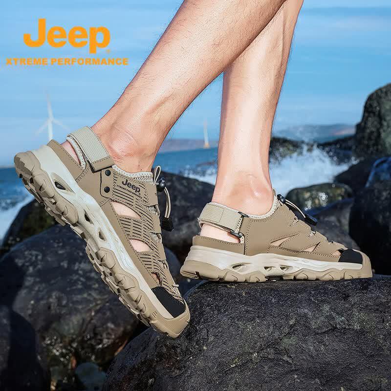 Jeep Мужские амфибийные сандалии для улицы, для воды и походов