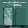 Совместимо с Xiaomi CC9 Pro: Однотонный, Дизайн Кубика Рубика, Жидкий Силикон, Полностью Покрывающий, Ударопрочный, Мягкий Чехол с Прямыми Краями.