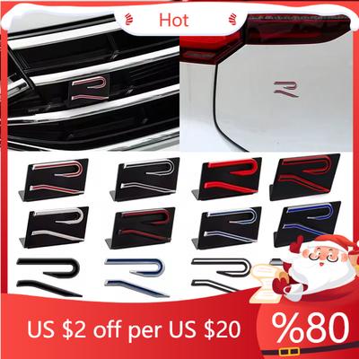 2026 Новый Для VW VOLKSWAGEN 1 шт. Новый R RLine Наклейка-эмблема на переднюю решетку, наклейка на кузов, задний багажник Для Volkswagen VW Polo Golf MK8 Touare