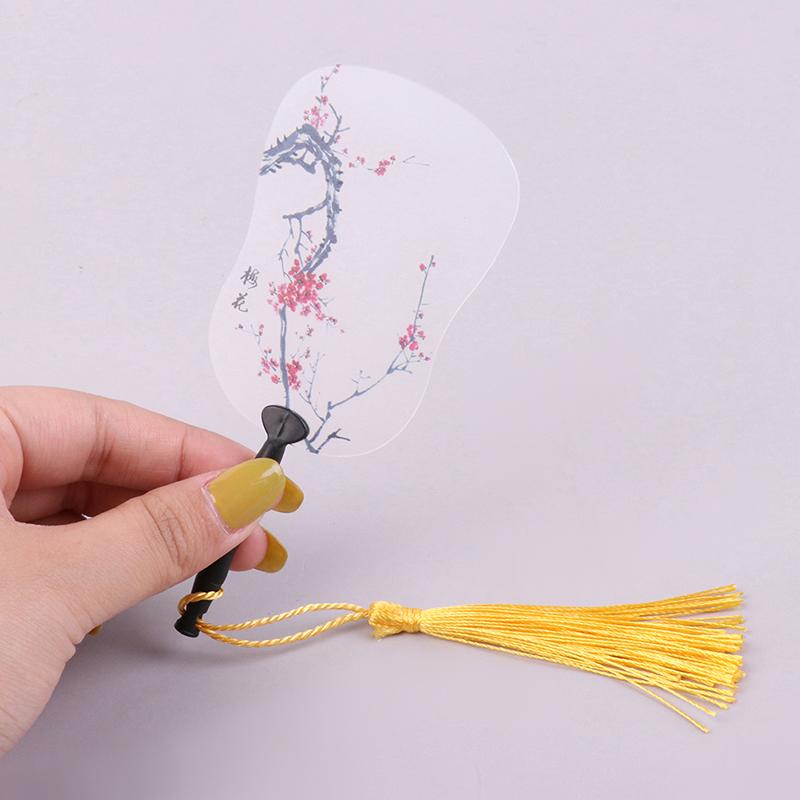 2Pcs 1:12 Dollhouse Miniture Simulation Palm-Leaf Fan Model Toy Home Decoration Accessories