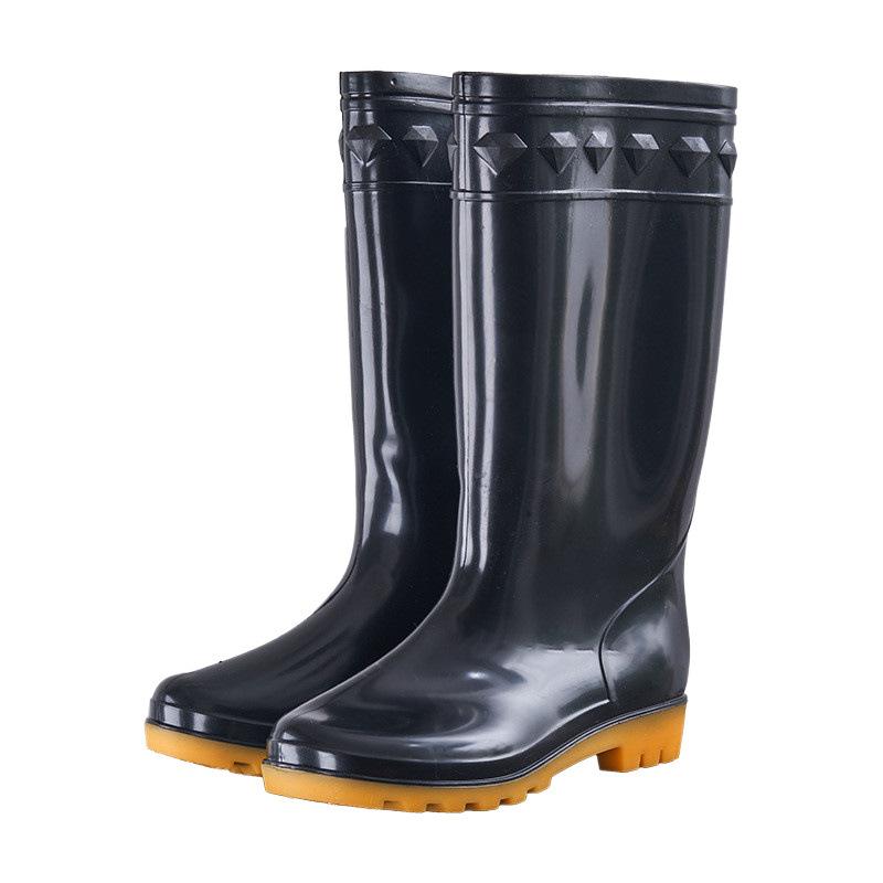 Rain Shoes Men's Non-slip and Wear-resistant Outdoor Beef Tendon Sole Labor Insurance Sea-catching Overshoes Fishing Shoes High Rain Boots Water Shoes