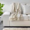 Плед кремовый, GOKVALLA Throw Off-white,  IKEA