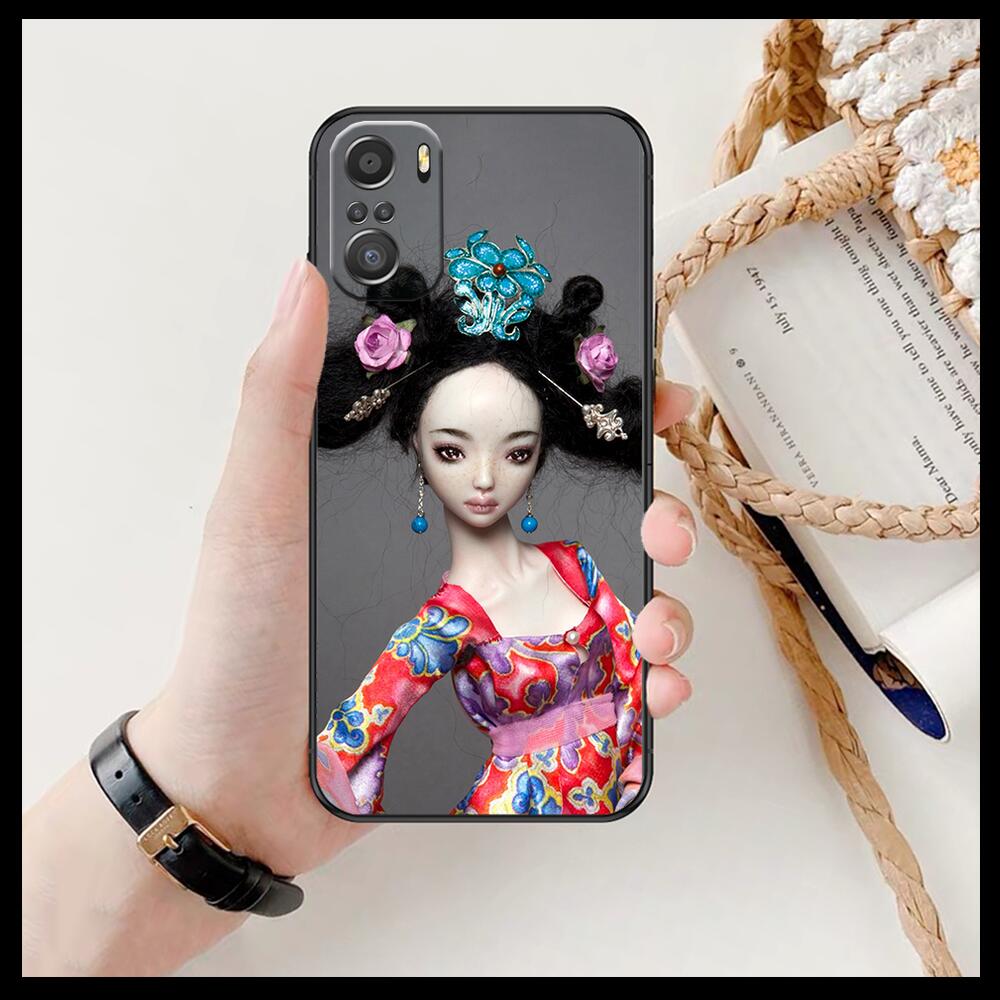 Мягкий черный чехол для телефона Krajews Creepy Dolls для Xiaomi Redmi Note 10S 10 9T 9S 9 8T 8 7S 7 6 5A 5 Pro Max