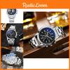 New Fashion Men's Quartz Watch Blue Light Gift Steel Strap Men's Watch Wholesale