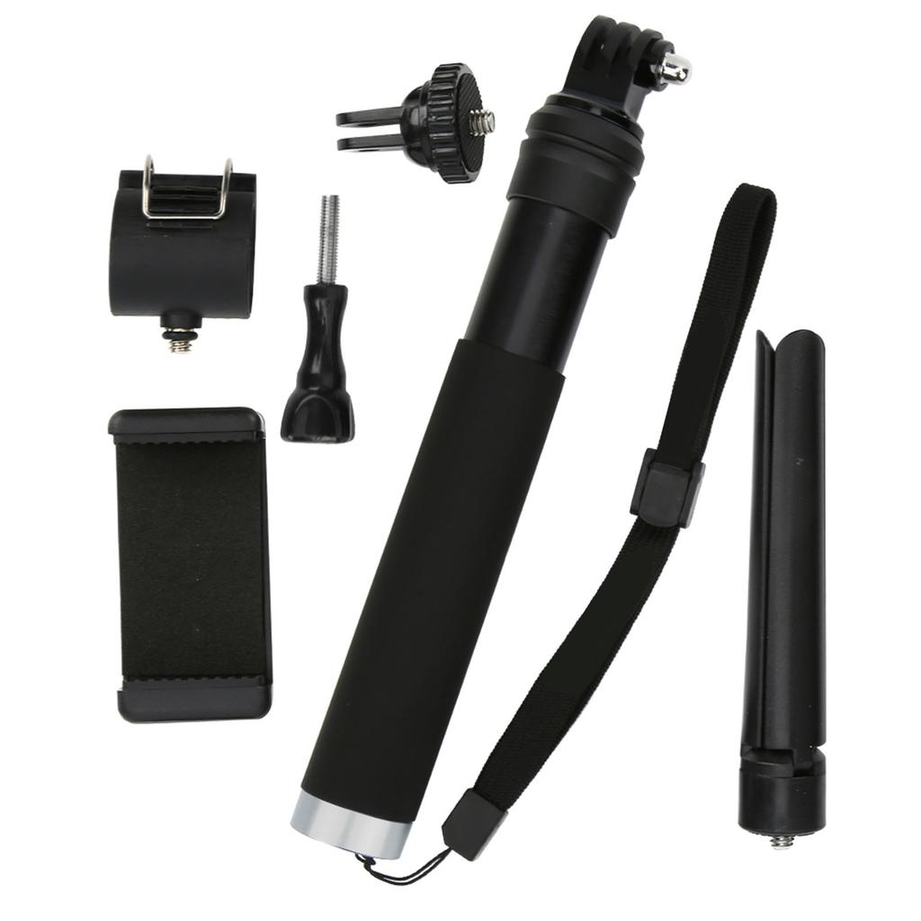 Selfie Stick Telescopic Link Mini Tripod Mobile Phone Clip for YI Sports Camera
