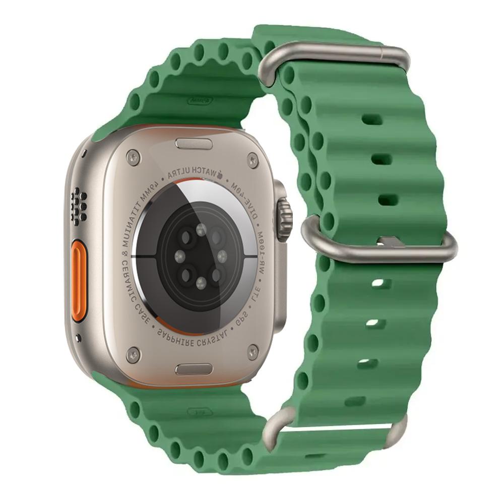 Ocean Strap for apple watch Band 49mm 44mm 40mm 45mm 41mm 46mm silicone bracelet correa iWatch series 7 6 5 3 se 8 9 10 ultra 2