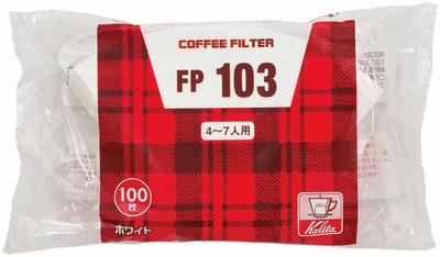 Фильтр из бумажного кофе Kalita Трапеция, которая выделяет для 4-7 100 листов фильтра FP103 Белый кофе Sixtie Respect for the Aged аромат,