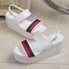 Platform Women's Sandals Summer High-heeled Buckle Strap Ladies Sandals Peep Toe Shoes for Women  Large Size Ladies Shoes