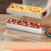Rectangular Tiramisu Cake Mold Set Stainless Steel Baking Box with Cake Tray for Parties and Celebrations