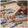 Toy Soldiers Set Army Base Map Soldiers Two Fighters Accessories Figures