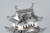 Kawada Nanoblock Himeji Castle Special Deluxe Edition, версия Metallic Silver. НБ-042А
