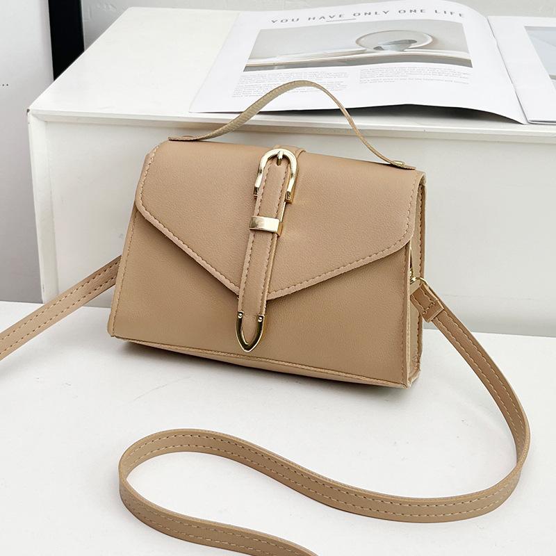 Small Bag Women's Solid Color Small Square Bag New Fashion Niche Casual Shoulder Messenger Bag