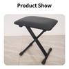 Piano Bench X-Style Keyboard Bench Adjustable Height, Padded Keyboard Stool Chair Seat for