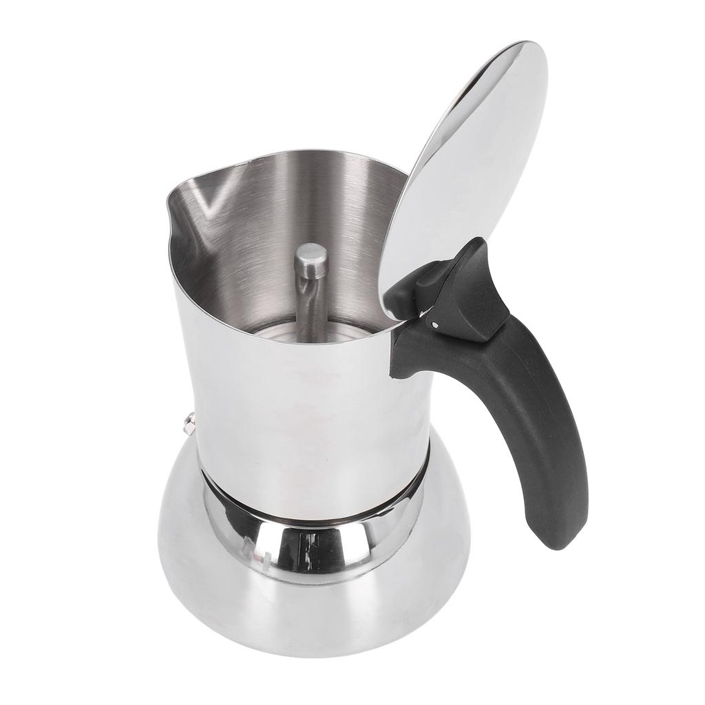 Кофеварка Moka Pot из пищевой нержавеющей стали Компактный Портативный Удобный Практичный Экономия времени Изготовление своими руками