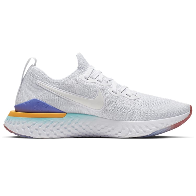 Nike Epic React Flyknit 2 White Hyper Jade Ember Glow Women's BQ8927-104