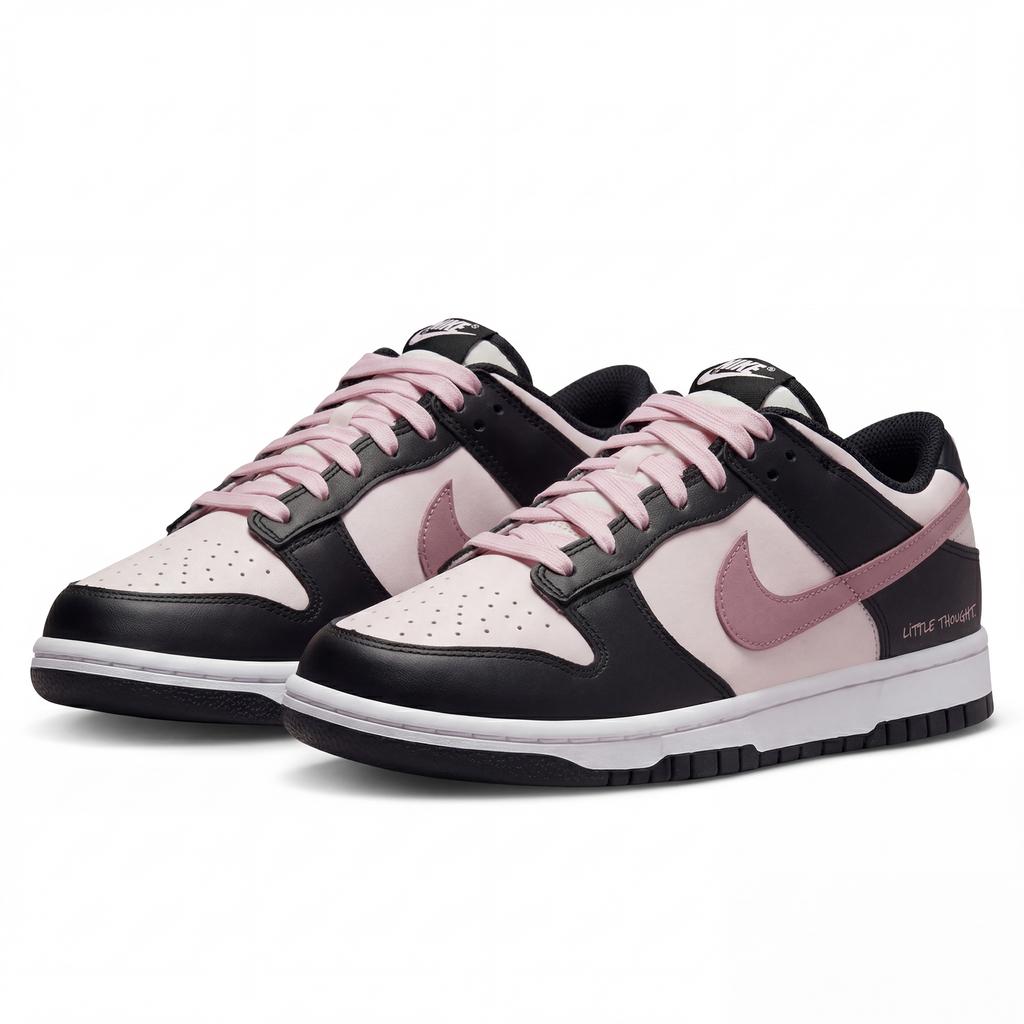 Nike Кроссовки Dunk 'BlackPink Зеленый Виноградный Ледяной Чай Устойчивые к истиранию Низкие Кеды для Скейтборда Унисекс Черный Розовый DD1503-101(Team1007-S-BOX)