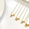 Fashion Tiny Dainty Heart Initial Necklace Personalized Letter Necklace Jewelry for Women