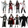 Halloween Adult Horror Costume Skeleton Voodoo Witch Vampire Stage Performance Outfit