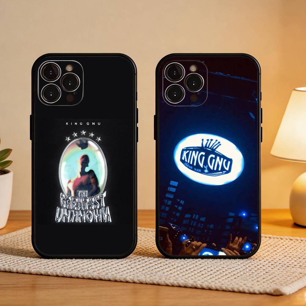 Чехол для телефона K-King G-Gnu G Phone Case Для iPhone17,16,15,14,13,12Plus,Pro Max,XS,5G Мягкий Силиконовый Черный Чехол