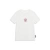 Li Ning X Disney Collaboration Zootopia Series Cartoon Embroidered Short Sleeve T-Shirt Women Tops Off-White AHST278-1