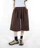 UMM Women'S Three-Tuck Wide Bermuda Shorts 3 Colors