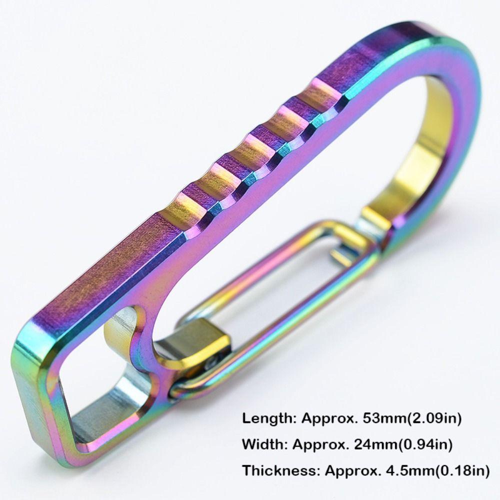 Multicolor Keychain Carabiner Titanium Alloy Key Holder New Key Clip for Car Keys