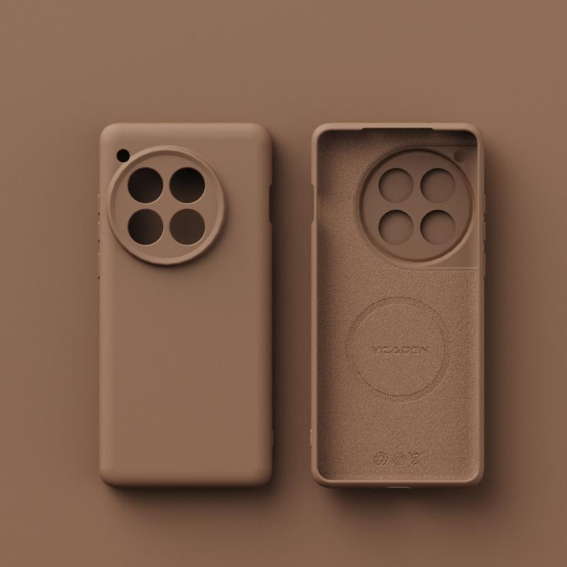 Для беспроводной зарядки Magsafe Мягкий жидкий силиконовый чехол для телефона для Oneplus 13 13R 12 Магнитный тонкий защитный чехол-накладка