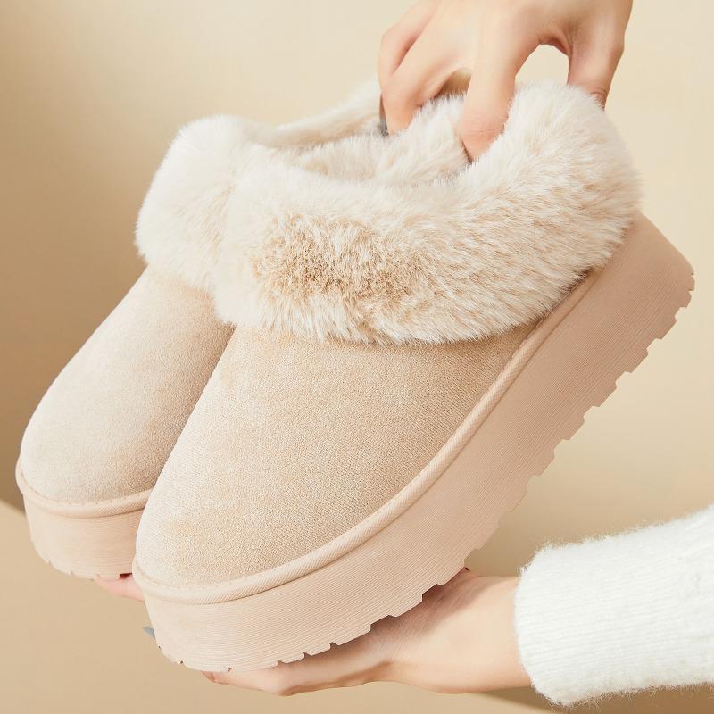 Women's Cotton Shoes Fleece and Thickened Cotton Boots Snow Boots Versatile Ankle Boots Women's Boots