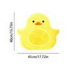 With Suction Cups Shower Foot Scrubber Mat Duck Shaped Massage Pad Bathroom Non Slip Pad  Washroom