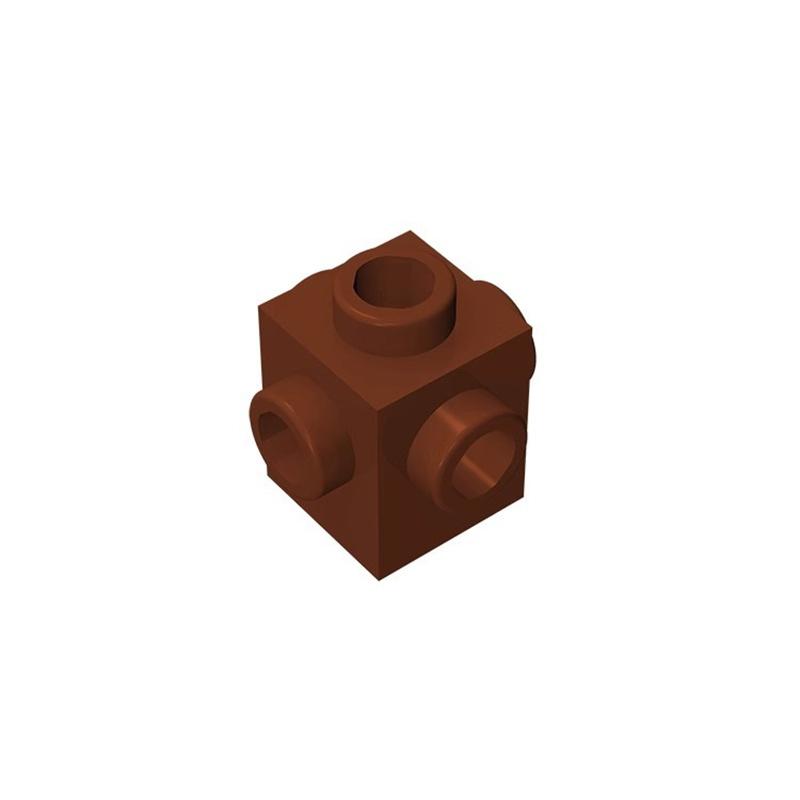 10 шт. 4733 кубики MOC, совместимые с кубиками 1x1 с модификацией и штырьками со всех сторон, обучающие кубики для самостоятельной сборки, оптом, детские игрушки