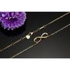 Women's infinity pendant necklace, heart necklace, exquisite jewelry