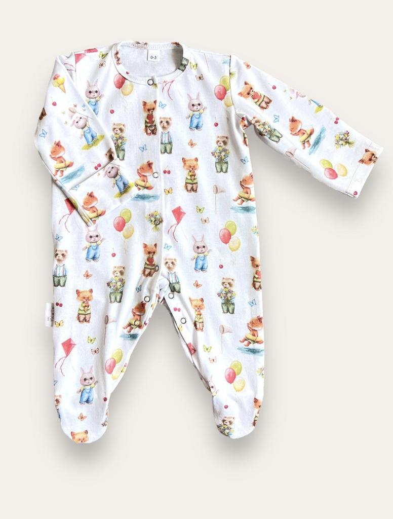 Ромпер комбинезон с шапочкой “Лето”