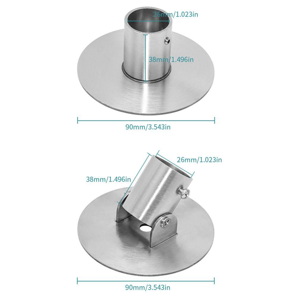 Hardware Fitting Flange Seat Bracket Rotatable Round Tube Mounting Bracket Furniture Application