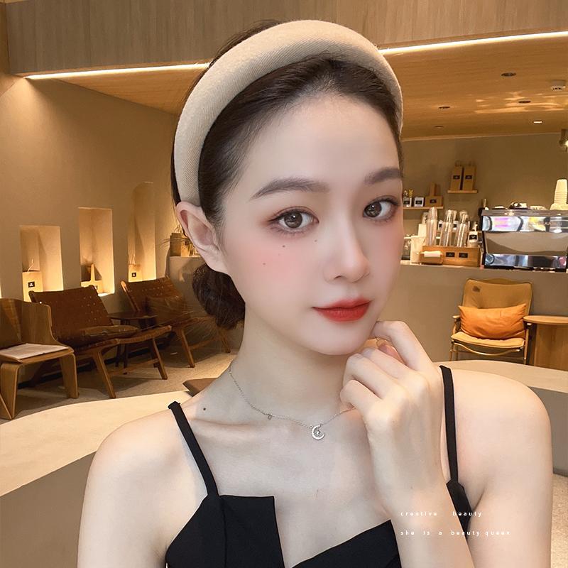 Высокая заколка для волос, губчатая повязка на голову, широкополая, женская, на все случаи жизни, популярная в сети, для выхода в свет, для умывания лица, повязка для прижимания волос, головной убор