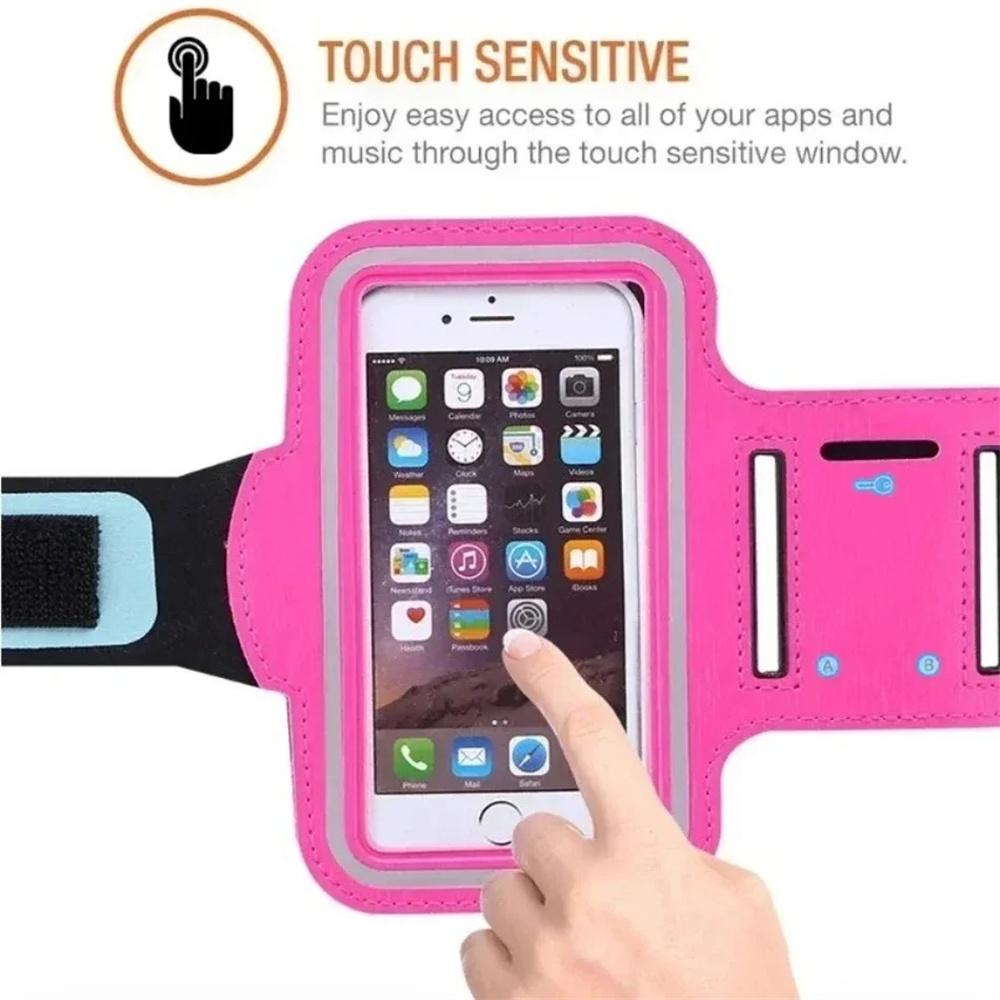 Mobile Phone Armband Outdoor Sports Smart 7 inch Phone Holder Gym Running Phone Bag Arm Band Cases for Samsung iPhone 15 Holder 6