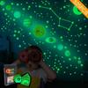 525Pcs Nine Planets Stars Wall Stickers Luminous Stickers for Kids Bedroom Living Room Glow In The Dark DIY Party Home Decor