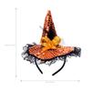 Feathered Witch Hat Headband Kids Halloween Party Costume Props Unique Style Festive Supplies Event Accessories Dress Up
