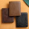 RFID Мужской кошелек из ПУ кожи, тонкий зажим для денег, короткие кошельки, тонкий держатель для ID и кредитных карт, минималистичная мужская сумка для денег