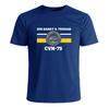 USS Harry S. Truman CVN-75 Aircraft Carrier Crest T-Shirt 100% Cotton O-Neck Summer Short Sleev