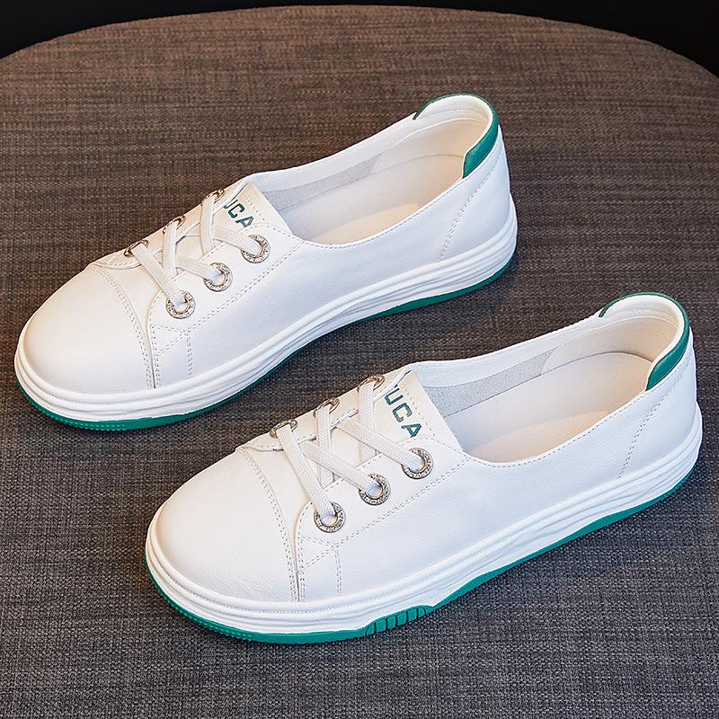 Fashion GKTINOO Genuine Leather Designer Luxury Sneakers Woman Casual Flat Shoes Female Fashion 2025 Spring Summer High Quality Slip On