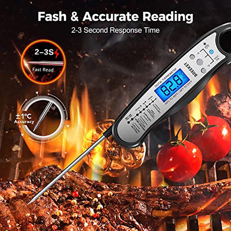Kitchen Digital Thermometer Instant Read Meat Thermometer with Probe for Cooking Fast & Precise Food Thermometer with Backlight
