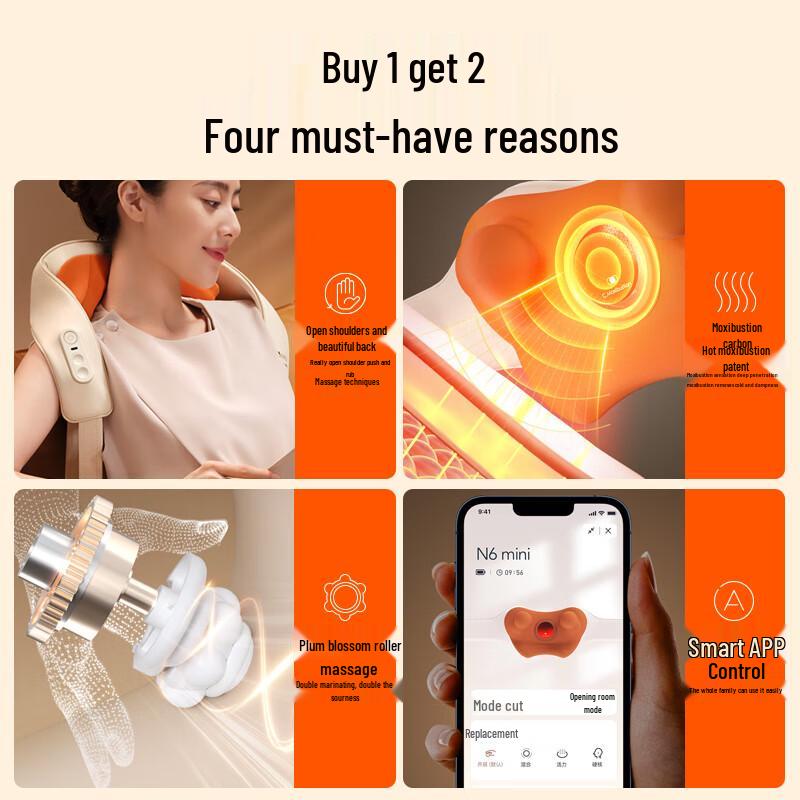 Breo N6mini Golden Hand Neck and Shoulder Massager