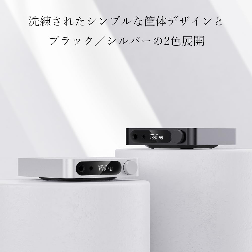 FIIO K11 USB DAC Компактный стационарный настольный усилитель сбалансированной конфигурации [Япония] Встроенный (Серебряный)