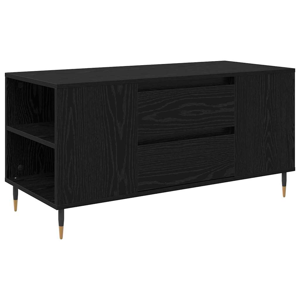 Coffee Table Black Oak Look 102 x 44.5 x 50 cm